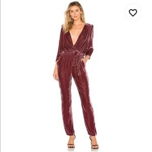 YFB Young Fabulous Broke Velvet Jumpsuit L